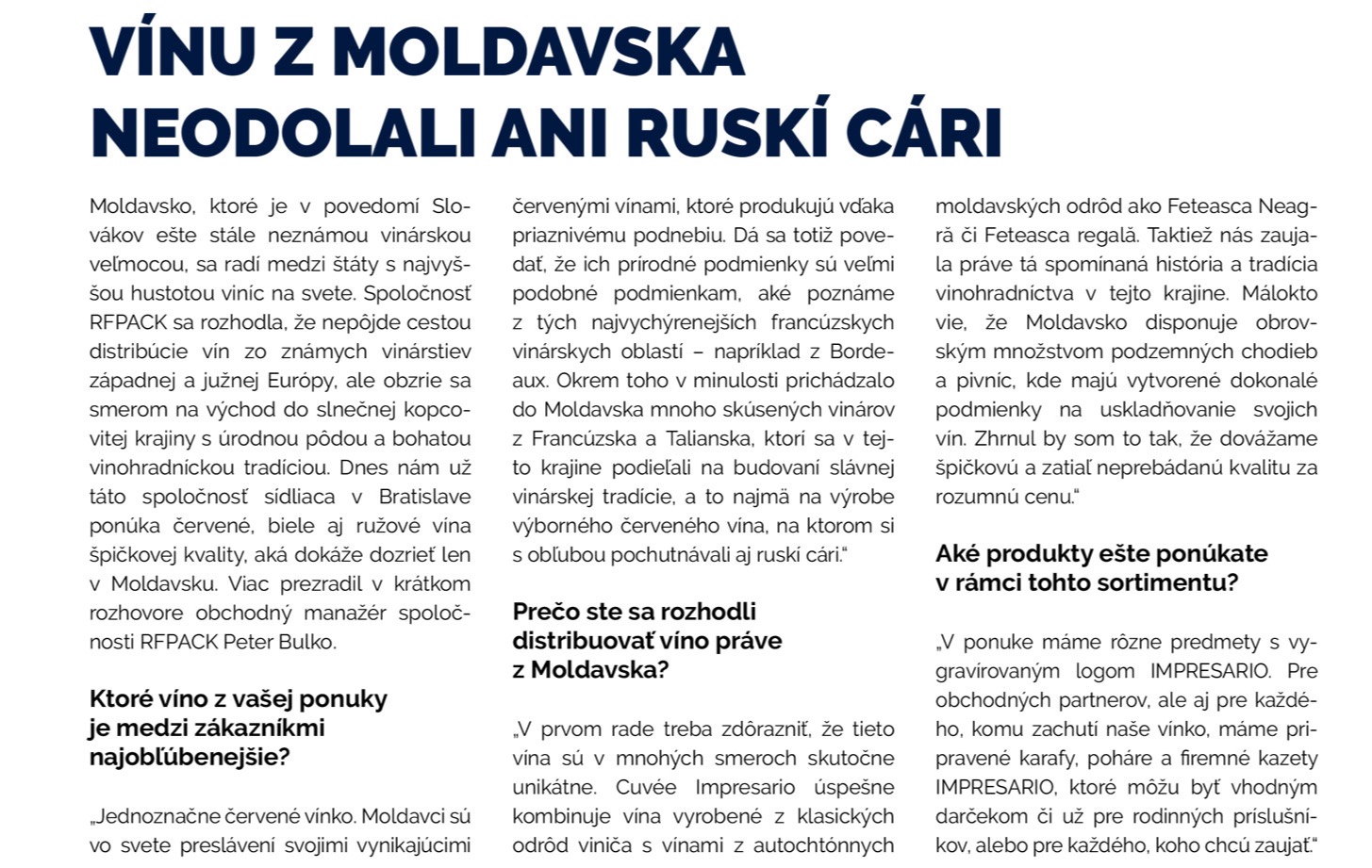 Víno z Moldavska